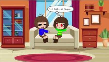Chara and frisk have fun ;-;