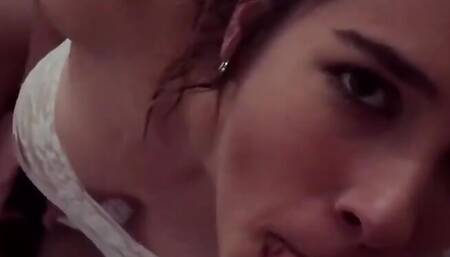 Sucking and cumming into a little puddle POV