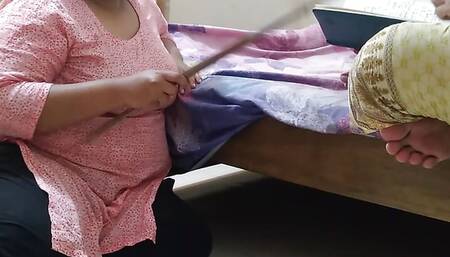 Tamil Hot Moti Gand or Badi Dudh Wali Mahila Teacher student ko chodane ke lie jabardasti (Teacher want student's big cock) cum