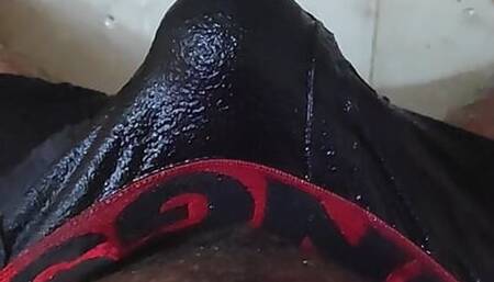 handjob my cock in water
