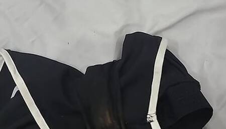 Cum inside her dirty nike running shorts and Vs pink panties :)