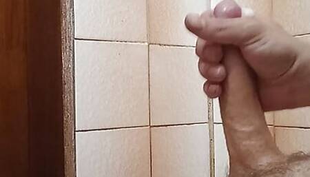 Morning wood masturbating