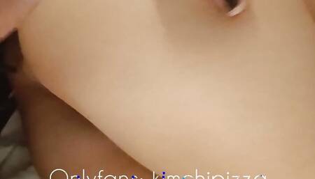 Asian Korean slut with shaved pussy likes white big dick Onlyfans kimchipizza