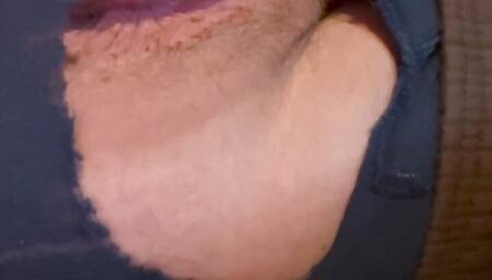 Flashing my tight asshole with ripped undies