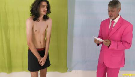 Game show loser stripping embarassment