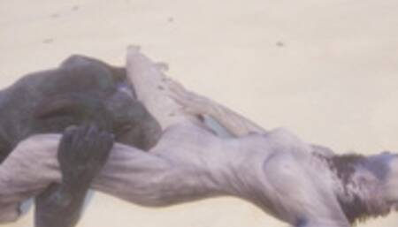 Wild Life / Rasha Furry Wolf Girl at the Beach