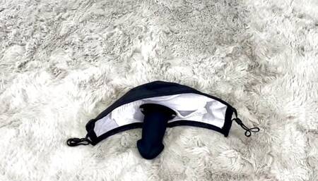 Gagged and crotch bound and ready to go out