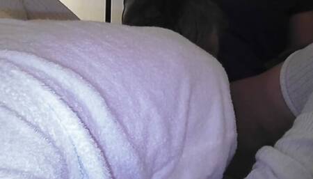 Licked darling in Slouch socks moaing and talking dirty