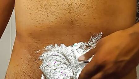 Shave before shower