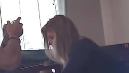 Cam i caught my girlfriend sucking her stepbrothers cock while gaming