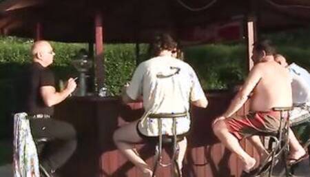 This Bae Old Lady Blows And Fucks And Drinks Her Cummy Reward From A Glass