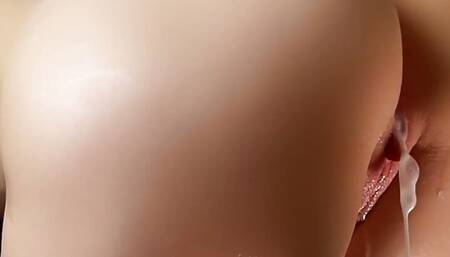 Close up compilation - pulsating creampies for perfect asses