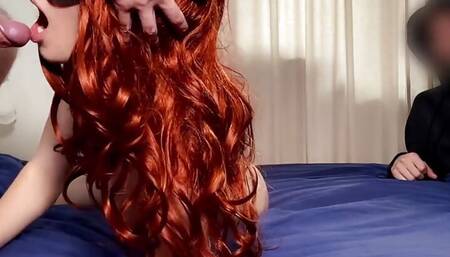 Redhead Slutwife Creampied In Front Of Husband