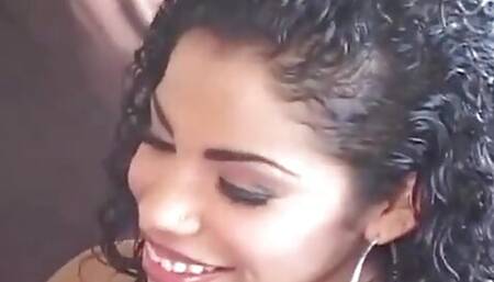 Good blowjob by petty babe