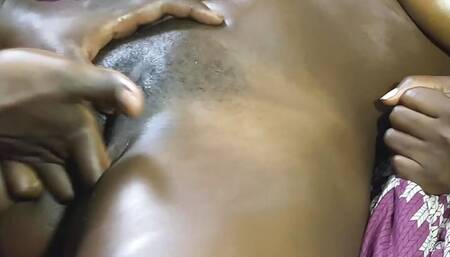 Oily massage for a sexy petite 18yo perfect body