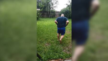 Running in the rain
