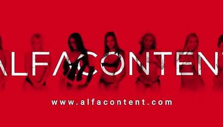 A sexy brunette in stockings loves sucking a thick cock