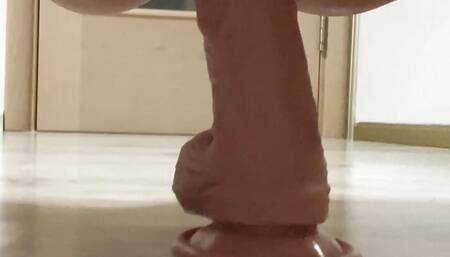 Horny wife fucking with dildo