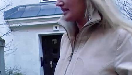 Two sexy blonde sluts from Germany having a great time with an old dude