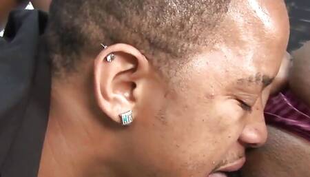 Interracial sex with Michelle Malone a big dark skinned brunette slut gets fucked by a big black cock