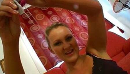 My dirty cum stained panties have been soaking in this bowl of water all night I want you to drink it for me darling - Mistress Amber Leigh - MOV