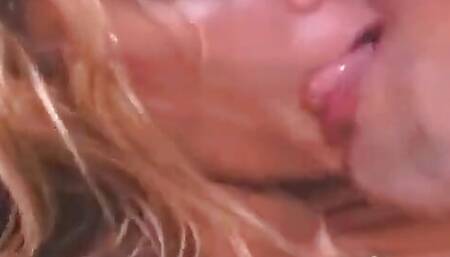 Gisele Prodo oils up her body and sways her hips to get her boy toy rock hard. She wraps her lips around his big beef stick