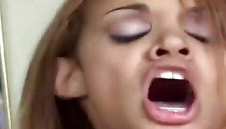 The sweet little face on this Puerto Rican babe will have some of you thinking she is not really ready for hardcore action yet