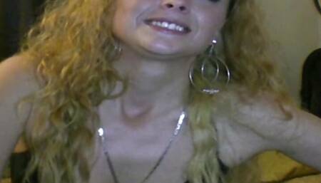 Pretty Skinny Theving Whore Blondie Party Bitch Yaps and Fucks Two Nasty Penises!