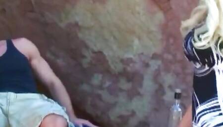 Blonde Sandy Summers loves rock climbing with her boyfriend Blonde Beauty Gets Her Pussy Pounded Outdoors