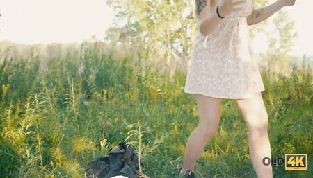 Old4k featuring Alexis Fox's old guy sex