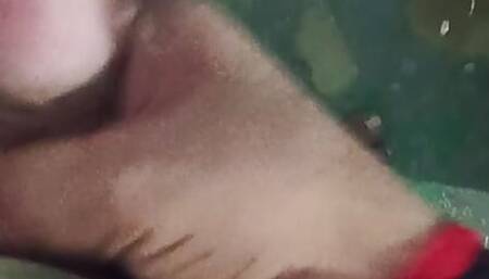 Masterbating my big cock
