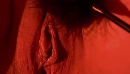 Wife tied to bed and seduced with vibrator extremely wet