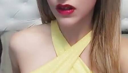 Playing in my bed with my yellow dress - DivinaMaruuu