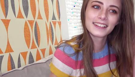 AMWF creampie, I was impressed with her blowjob, because she was very pretty.