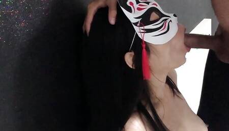 Asian Natural tits Chindo give blowjob and deepthroat