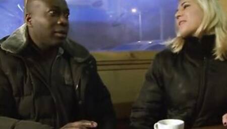 Blonde Linda Ray Sucking Off and Fucking African Dick