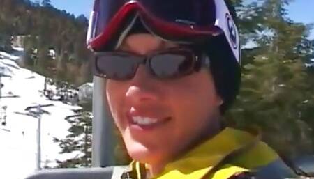 Taylor Rain Gets DP'd In A Cabin While On A Snowboarding Vacation feat. Burke, Matt Bixe