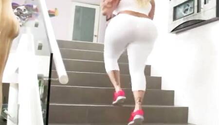 Phat Ass Ebony Hottie Mercedes Gets Her Tatooed Ass Hammered by a BBC