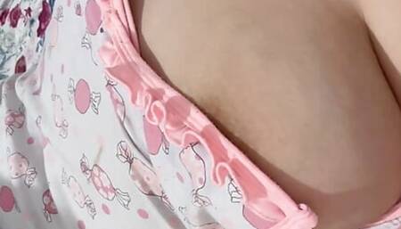 this big slut loves to milk her big tits full of milk