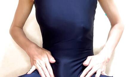 Mizuno Navy Short Leg Racing Swimsuit cum