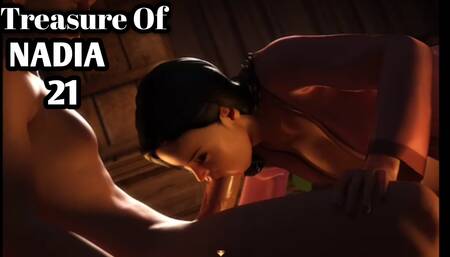 Treasure Of Nadia #21 - INSANE DEEPTHROAT 12 Inch Cock