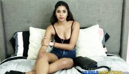 Natural tits teen filled hardcore while screaming from joy