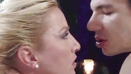 Naughty hot MILF with big natural boobs horny in scene 02 from movie La moglie del dottore