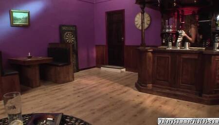 Natural Valery S and Valerie Summer's stockings scene