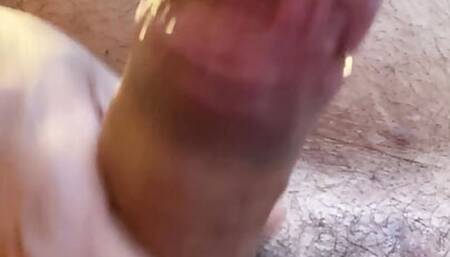 Showing off my uncut cock