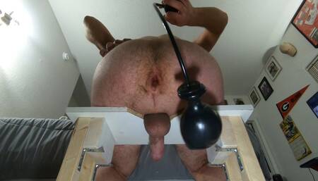 Inflatable Dildo OPENS MY ASSHOLE UP!!