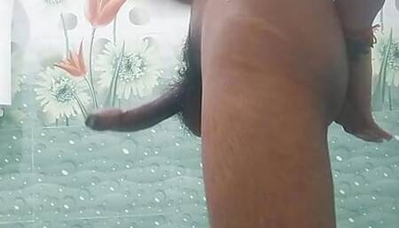 Indian virgin step brother masturbating (handjob) in bathroom