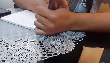 My stepsister gets to do homework but she just wants to fuck