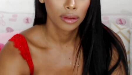 Big Boobed Trans Shadi Kin Masturbates In Lingerie