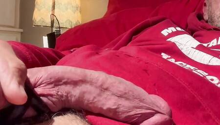 Teasing you with my cock close up